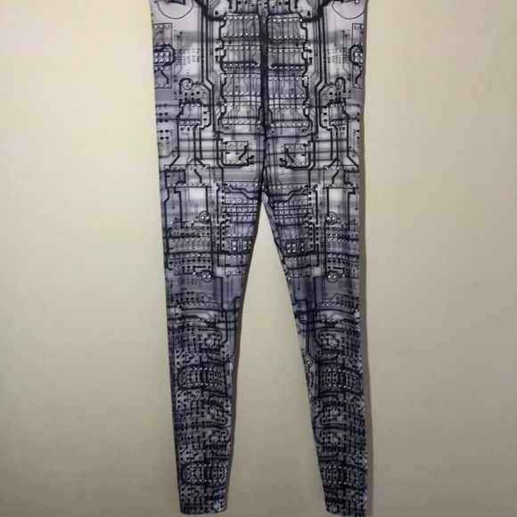 NWOT, Circuit Board Printed Design Leggings by Yizzam - Picture 8 of 14